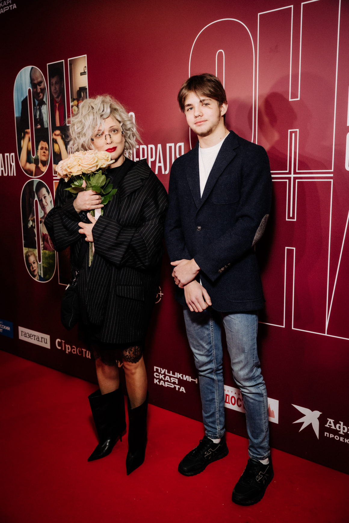 Наталья Долотов, Ирина Йовович на премьере фильма Александры Франк «Он+Она»