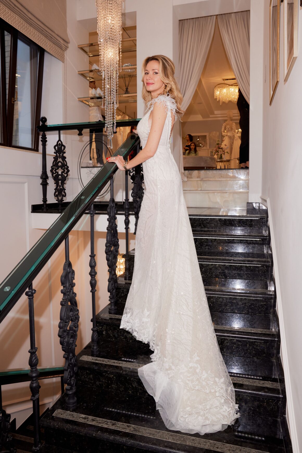 Юлия Снигирь, Елена Кулецкая на открытии нового флагманского бутика Blanche Bridal