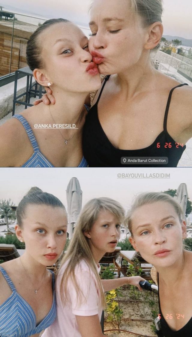 Юлия Пересильд поделилась трогательными фото с дочками