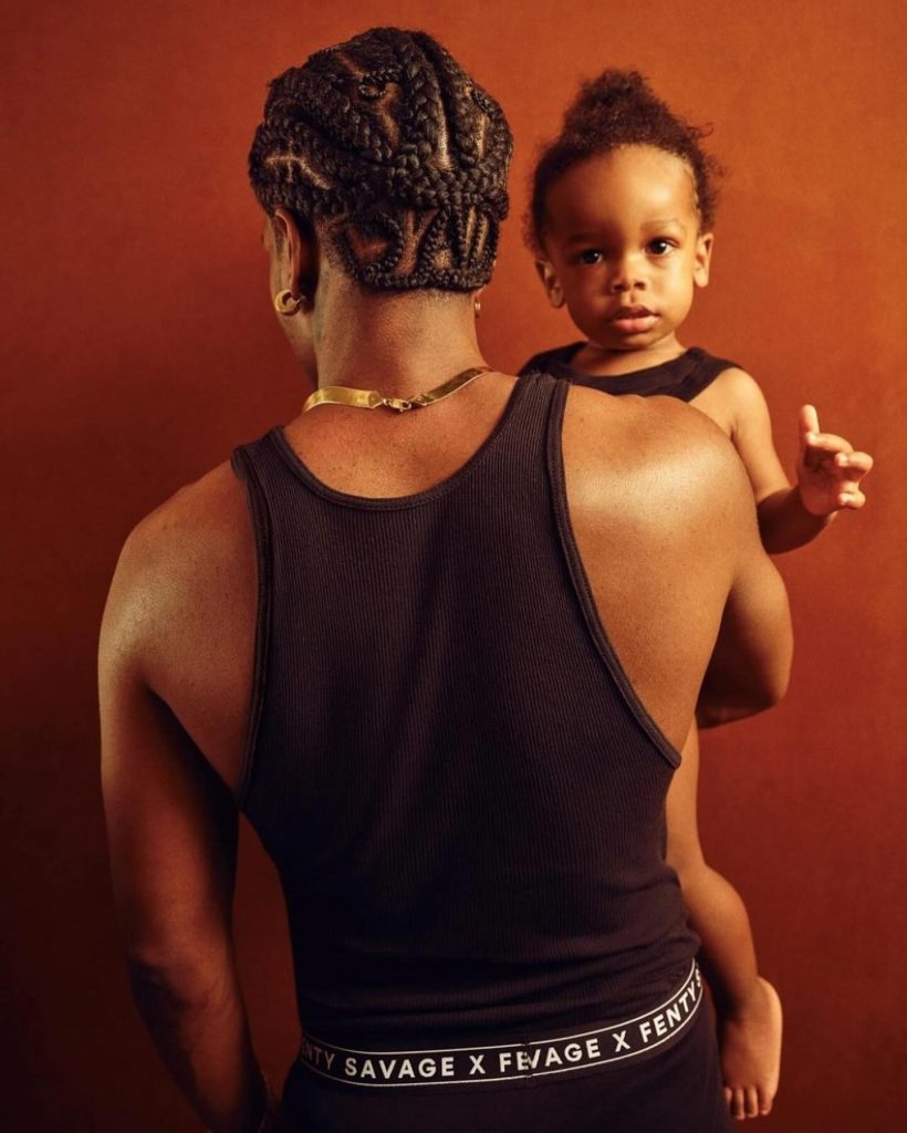 Сын Рианны снялся вместе с A$AP Rocky для ее бренда белья