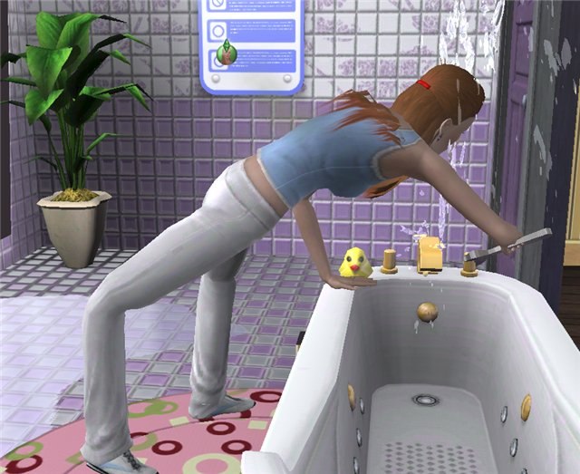 Пугающие баги he Sims 2. Кадр из игры