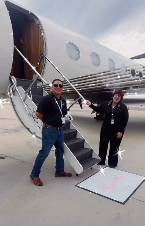 На борту частного самолета Пэрис Хилтон «Sliv Air»: розовый шик, мягкие постельные принадлежности и кухня мечты 