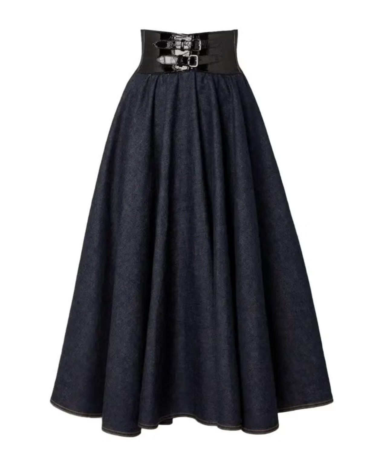 длинные джинсовые юбки 