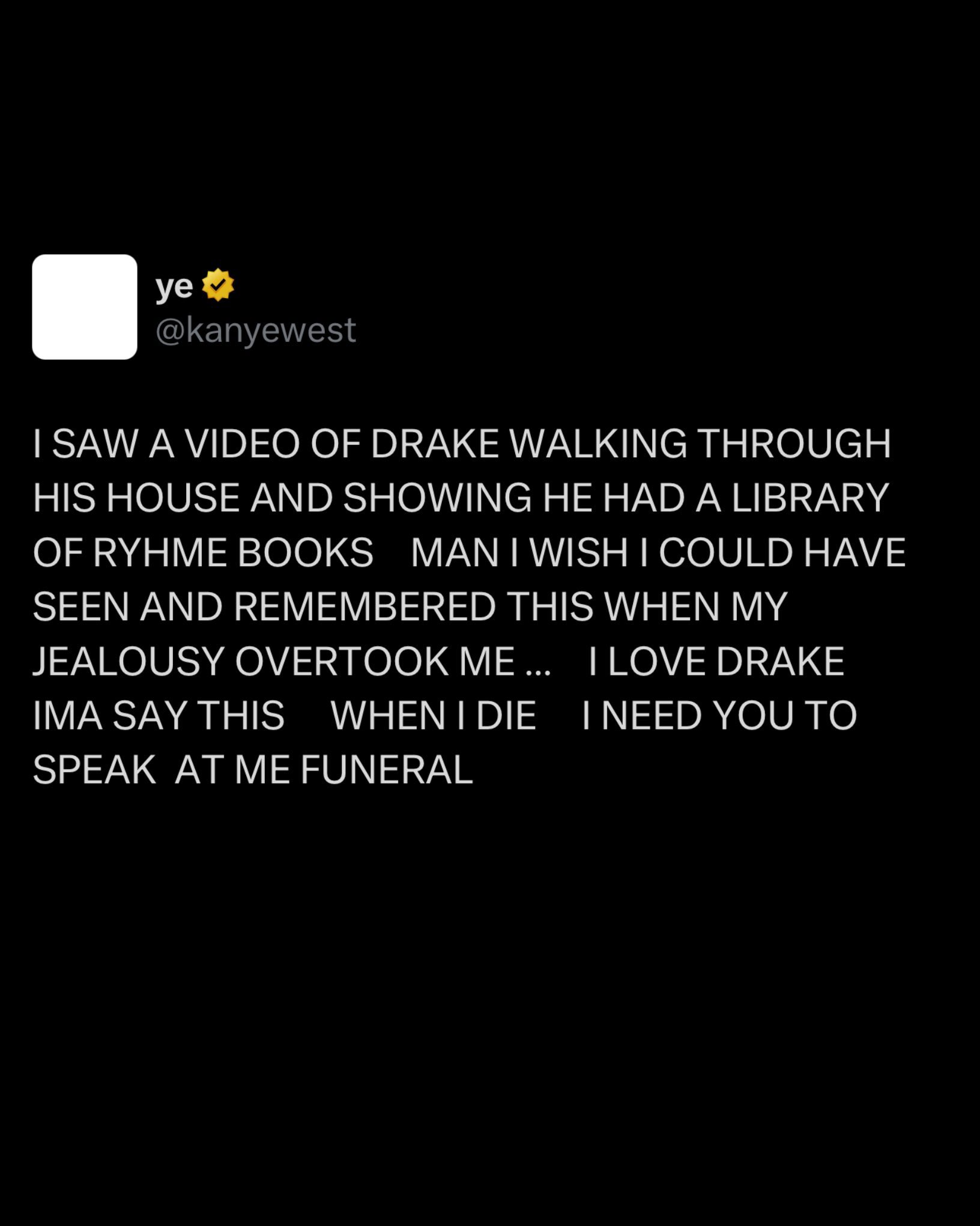 Канье Уэст хочет, чтобы этот артист выступил на его похоронах